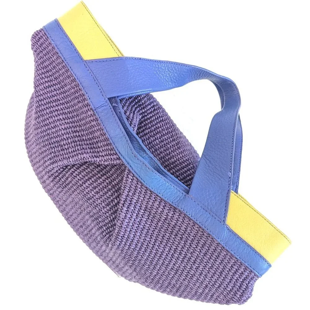 π Maxx New York Purple Woven Purse π - Picture 3 of 10